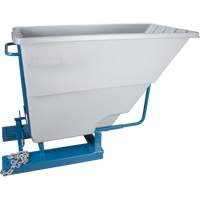 Self-Dumping Hopper, Polyethylene, 1-1/10 cu.yd, Grey NRZ Safety Inc.