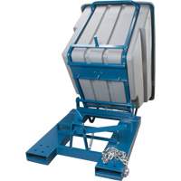 Self-Dumping Hopper, Polyethylene, 1-1/10 cu.yd, Grey NRZ Safety Inc.