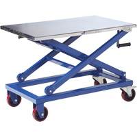 Table &eacute;l&eacute;vatrice manuelle &agrave; ciseaux, 37" lo x 23-1/2" la, Acier, Capacit&eacute; 660 lb NRZ Safety Inc.