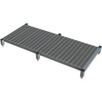 Adjustable Height One-Step Work Platform, 24" W x 59" D, 800 lbs. Capacity, All-Welded NRZ Safety Inc.