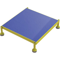 Adjustable Height One-Step Work Platform, 24" W x 24" D, 800 lbs. Capacity, All-Welded NRZ Safety Inc.