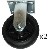 Roulettes fixes pour chariot &agrave; plateforme NRZ Safety Inc.