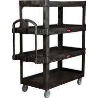 Chariot utilitaire robuste et ergonomique, 4 tiers, 24-1/4" x 62-2/5" x 54-1/10", Capacit&eacute; 700 lb NRZ Safety Inc.