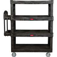 Chariot utilitaire robuste et ergonomique, 4 tiers, 24-1/4" x 62-2/5" x 54-1/10", Capacit&eacute; 700 lb NRZ Safety Inc.
