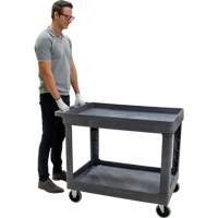 Chariot utilitaire pour l'entretien, 2 tiers, 24-5/8" x 32-1/2" x 40", Capacit&eacute; 550 lb NRZ Safety Inc.
