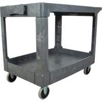 Flat-Shelf Utility Service Cart, 2 Tiers, 25-1/4" x 32-1/4" x 44", 550 lbs. Capacity NRZ Safety Inc.