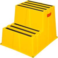 Escabeau industriel, 2 marches, 26" x 22-7/16" x Hauteur 19-11/16" NRZ Safety Inc.