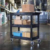 Tub Cart, 3 Tiers, 35-1/4" x 36-1/4" x 18", 300 lbs. Capacity NRZ Safety Inc.
