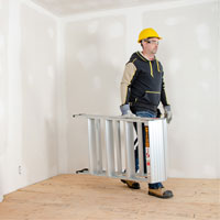 Portable Work-Stand Saw Horse, Aluminum Frame, 12-1/4" D x 48" H NRZ Safety Inc.