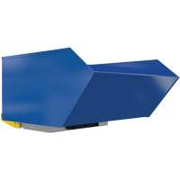 Heavy-Duty H-Style Bump & Dump Hopper, Steel, 1 cu.yd., Blue NRZ Safety Inc.