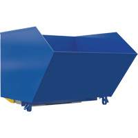 Heavy-Duty H-Style Bump & Dump Hopper, Steel, 1-1/2 cu.yd., Blue NRZ Safety Inc.