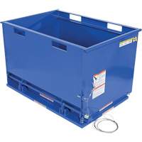 Drop Bottom Hopper, Steel, 1 cu.yd., Blue NRZ Safety Inc.