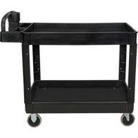 Utility Cart, 2 Tiers, 25-5/8" x 33-1/2" x 43-3/4", 550 lbs. Capacity NRZ Safety Inc.