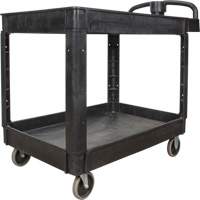 Utility Cart, 2 Tiers, 25-5/8" x 33-1/2" x 43-3/4", 550 lbs. Capacity NRZ Safety Inc.