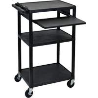 Electric Utility Cart, 3 Tiers, 24" x 42" x 18", 300 lbs. Capacity NRZ Safety Inc.