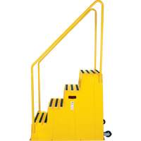 Escabeau industriel, 4 marches, 44" x 22-1/4" x Hauteur 65-1/8" NRZ Safety Inc.