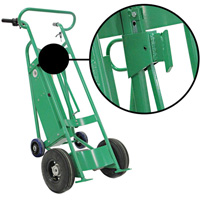 Powered Drum Hand Truck with Pneumatic Wheels NRZ Safety Inc.