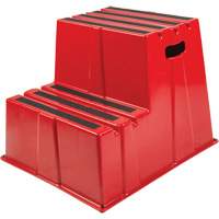 Industrial Step Stool, 2 Steps, 26" x 22-7/16" x 19-11/16" High NRZ Safety Inc.