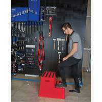 Industrial Step Stool, 2 Steps, 26" x 22-7/16" x 19-11/16" High NRZ Safety Inc.