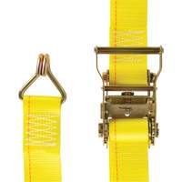 Tendeur d'arrimage logistique, Rochet, 2" la x 12' lo, Charge d'utilisation 500 lb (227 kg) NRZ Safety Inc.