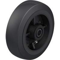 Black Rubber on Cast Iron Core Wheel NRZ Safety Inc.