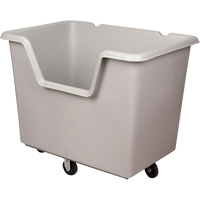 Starcart Easy-Access Box Truck, Polyethylene, 46" L x 31" W x 49" H, 24 cu. ft. Volume, 900 lbs. Capacity NRZ Safety Inc.