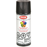 Industrial Acryli-Quik Lacquer, Black, Semi-Flat, 12 oz., Aerosol Can NRZ Safety Inc.