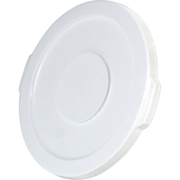 Round Brute&reg; Tops, Flat Lid, Plastic/Polyethylene, Fits Container Size: 15-5/8" Dia. NRZ Safety Inc.