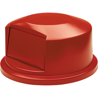 Round Brute&reg; Tops, Dome Lid, Plastic/Polyethylene, Fits Container Size: 24" Dia. NRZ Safety Inc.