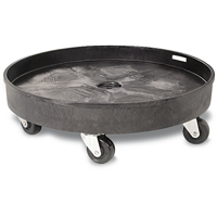 Socle roulant pour contenant &agrave; d&eacute;chets, Poly&eacute;thyl&egrave;ne, Noir NRZ Safety Inc.