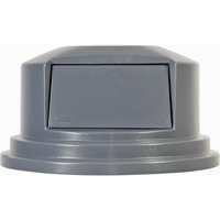 Round Brute&reg; Tops, Dome Lid, Plastic/Polyethylene, Fits Container Size: 26-1/2" Dia. NRZ Safety Inc.