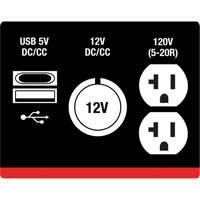 Inverter Generator, 2500 W Surge, 1800 W Rated, 4.2 L Tank NRZ Safety Inc.