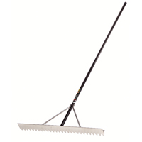 Pro Asphalt Rake, 36" W, Aluminum Blade, 28 Tines NRZ Safety Inc.