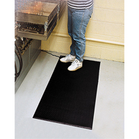 Comfort-King Anti-Static Matting, 2' W x 3' L x 3/8" T, Pebbled, Grey NRZ Safety Inc.