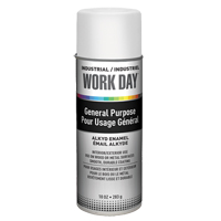 Industrial Work Day Paint, White, Gloss, 10 oz., Aerosol Can NRZ Safety Inc.