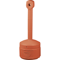 Smokers Cease-Fire&reg; Cigarette Butt Receptacle, Free-Standing, Plastic, 1 US gal. Capacity, 30" Height NRZ Safety Inc.