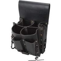 Tool Belt Pouch, Multiple Tool Holder, Leather, 8 Pockets NRZ Safety Inc.