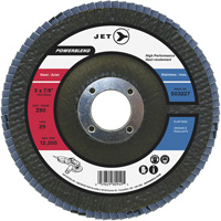 Disque &agrave; lamelles POWERBLEND, 5" x 7/8", Type 29, Grain Z40, Alumine de zirconium NRZ Safety Inc.