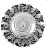 EKR275-20 Shaft-Mounted Knot Twisted Radial Brush, 3", .02" Fill, 1/4" Shank NRZ Safety Inc.