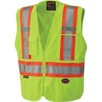 6936 Veste de s&eacute;curit&eacute; d&eacute;tachable en 5 points, Jaune lime haute visibilit&eacute;, 2T-Grand, Polyester NRZ Safety Inc.