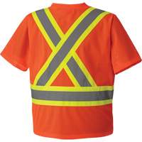 5994 T-shirt de s&eacute;curit&eacute; haute visibilit&eacute;, Polyester, 2T-Grand, Orange haute visibilit&eacute; NRZ Safety Inc.