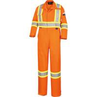 5555 Combinaison de s&eacute;curit&eacute; &agrave; haute visibilit&eacute; ignifuge et anti-arcs &eacute;lectriques, Taille 36, Orange haute visibilit&eacute;, 11 cal/cm² NRZ Safety Inc.