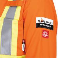 5555 Combinaison de s&eacute;curit&eacute; &agrave; haute visibilit&eacute; ignifuge et anti-arcs &eacute;lectriques, Taille 36, Orange haute visibilit&eacute;, 11 cal/cm² NRZ Safety Inc.