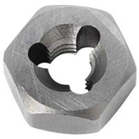 Hexagon Rethreading Bolt Die, 19/32" Dia., 1/4"-28 Thread, Chromium Steel NRZ Safety Inc.