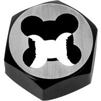 Hexagon Rethreading Bolt Die, 1" Dia., M6x1 Thread, Chromium Steel NRZ Safety Inc.