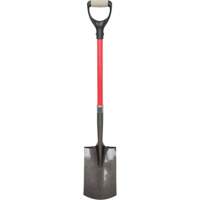 Heavy-Duty Shovels, Fibreglass, Carbon Steel Blade, D-Grip Handle, 30-1/2" Long NRZ Safety Inc.