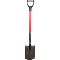 Heavy-Duty Shovels, Fibreglass, Carbon Steel Blade, D-Grip Handle, 30-1/2" Long NRZ Safety Inc.