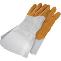 Gants de soudage &agrave; l'arc TIG en cuir de daim retourn&eacute; Gander Brand, Cuir fleur de daim, Taille 10 NRZ Safety Inc.