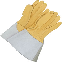 Gants de soudage &agrave; l'arc TIG en cuir de daim retourn&eacute; Gander Brand, Cuir fleur de daim, Taille 10 NRZ Safety Inc.