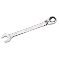 Cl&eacute; mixte &agrave; cliquet r&eacute;versible, 12 pans, 3/8", Fini Chrome NRZ Safety Inc.